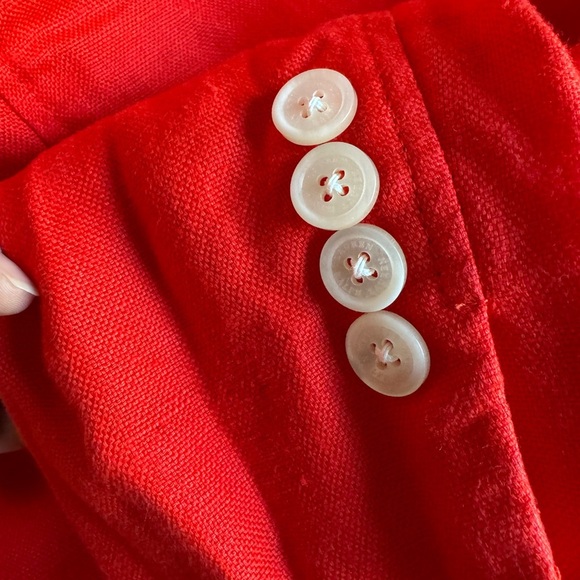 Lauren Ralph Lauren Red Linen Blazer - Picture 5 of 5